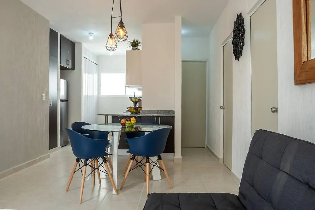 Depto 2 Rec. Con Vista A La Piscina En C. Privada Apartment Playa del Carmen